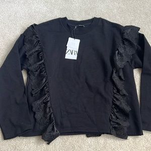 Zara ruffle sweater